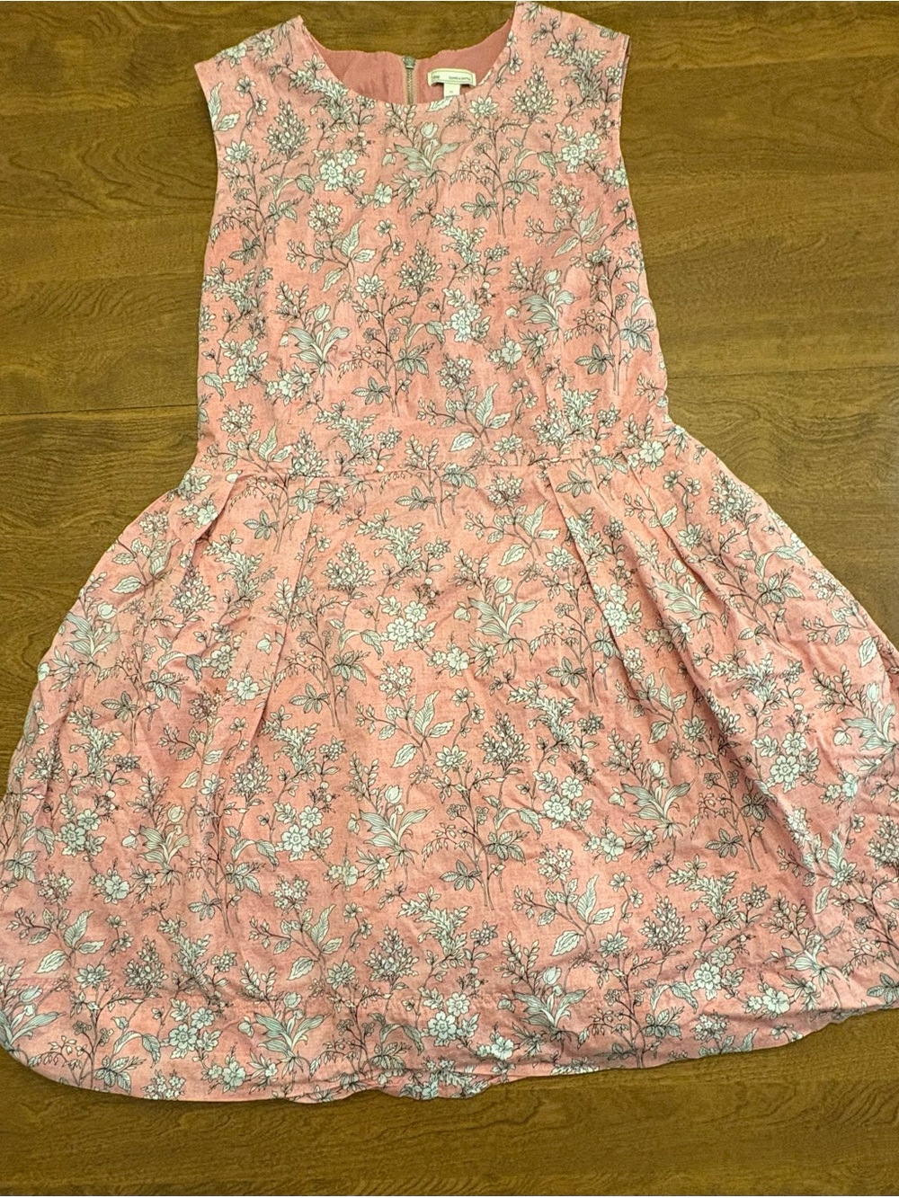 GAP Pink Floral Sleeveless Casual Dress